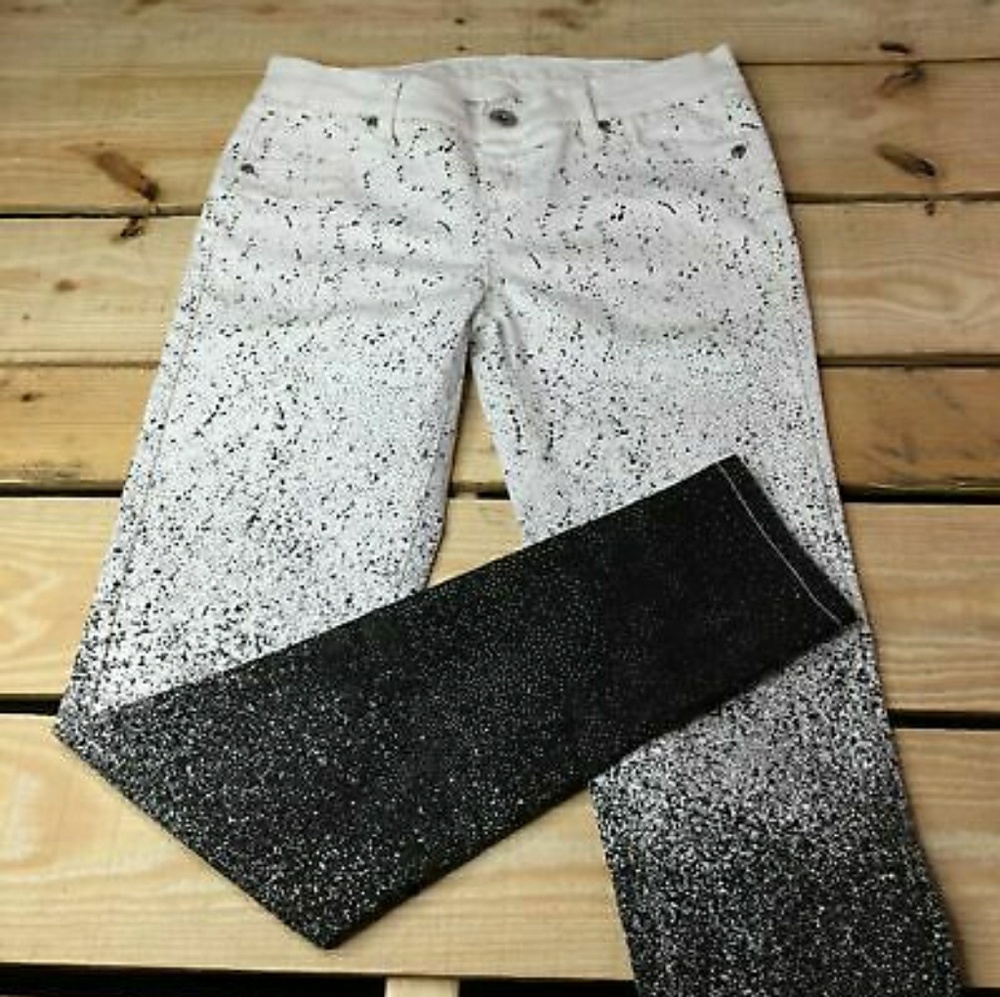 Justice Simply Low Black amd White Jeggings